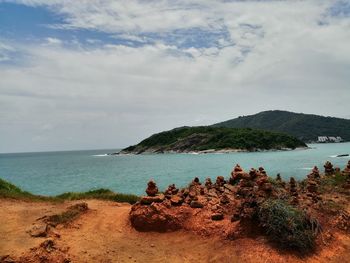 Scenic view of sea against sky