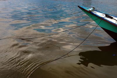 View of boats in water