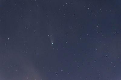 Low angle view of star field against sky at night