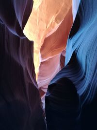 Full frame shot of rock formation at antelope canyon