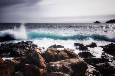 Scenic view of sea against sky