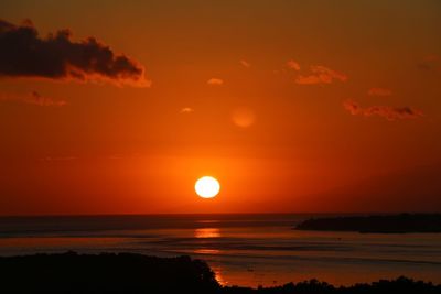 Sunset over sea