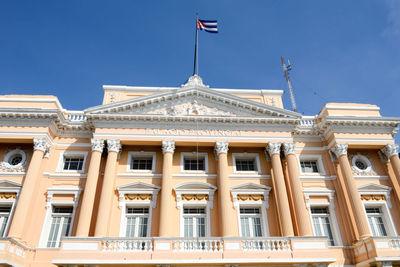 Low angle view of building against sky