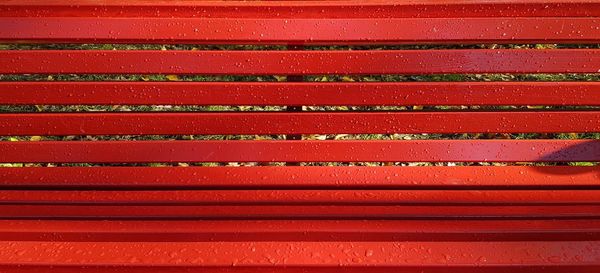 Full frame shot of red wall