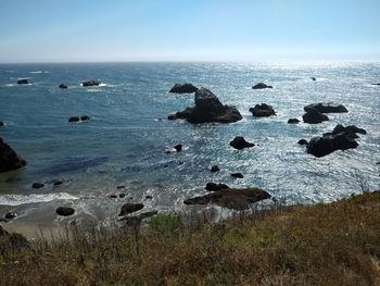 Scenic view of sea against sky