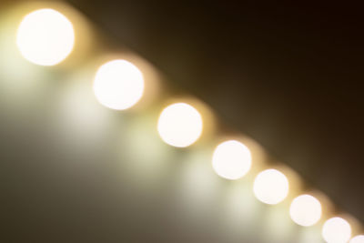 Defocused image of illuminated lights