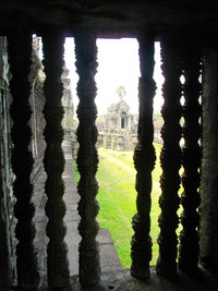 View of built structure in garden