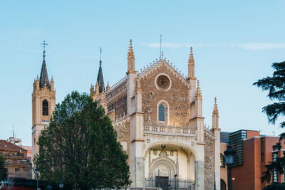 Low angle view of buildings against sky