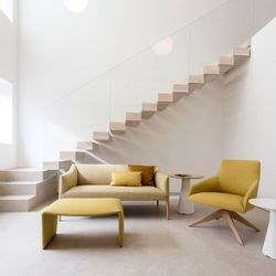 Chairs and table against wall at home