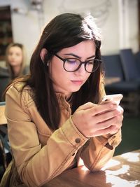 Portrait of young woman