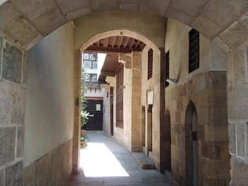 Corridor of old building