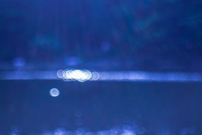 Reflection of clouds in the dark
