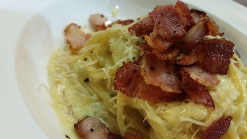 Close-up of served food