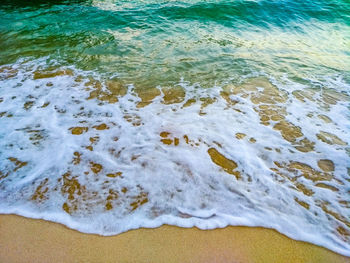 High angle view of beach