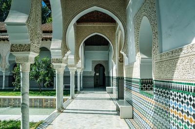 Entrance of historic building