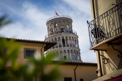 Low angle view of historical building against sky