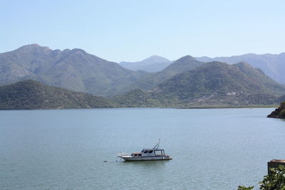 Scenic view of calm lake