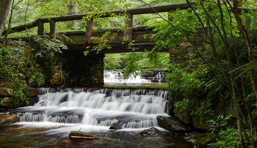 River flowing through rocks