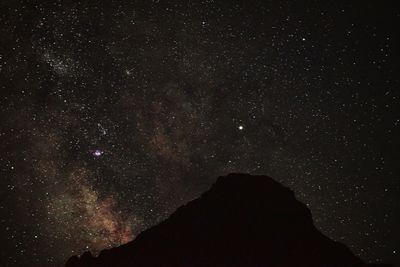 Star field against sky at night