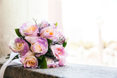 Close-up of rose bouquet