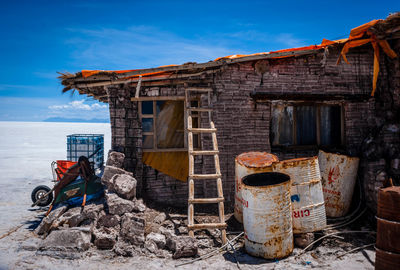 Old built structure against sky
