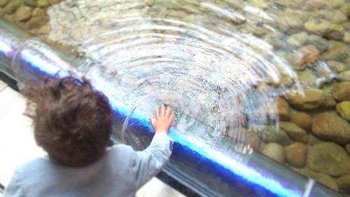 Close-up of woman in water