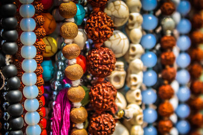 Close-up of candies for sale at market stall