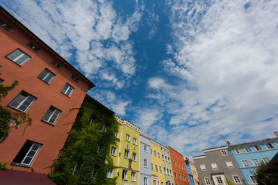 Low angle view of buildings against sky