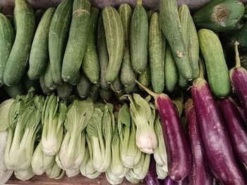 Full frame shot of vegetables for sale at market stall