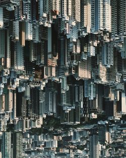 Upside down image of cityscape