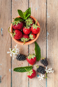 Close-up of strawberries
