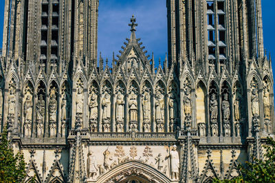 Low angle view of ornate building