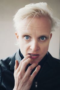 Close-up portrait of man