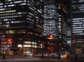 City street at night