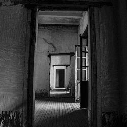 Interior of abandoned building