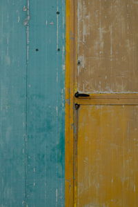 Full frame shot of old door