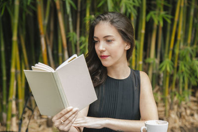 Young woman looking at camera