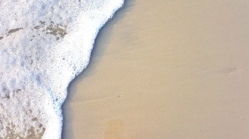 High angle view of beach