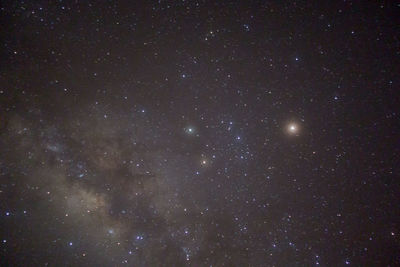 Low angle view of stars in sky