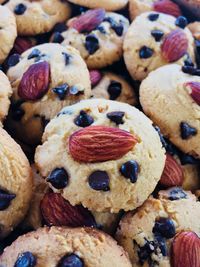 Full frame shot of cookies