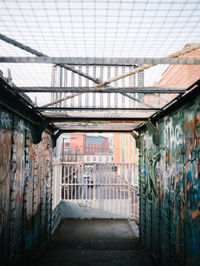 Interior of abandoned building