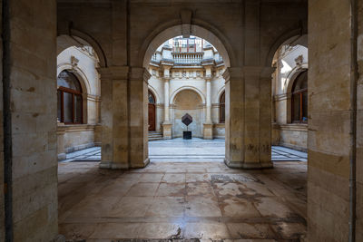 Corridor of historic building