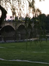 Built structure with trees in background