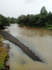 Scenic view of river against sky