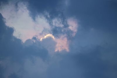 Low angle view of clouds in sky