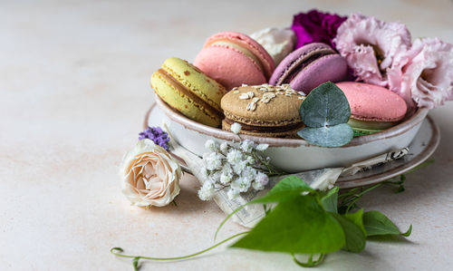 Close-up of cake on table