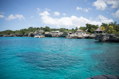 A beautiful view of the caribbean sea