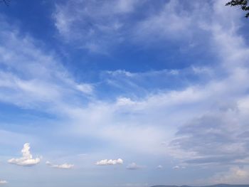 Low angle view of clouds in sky
