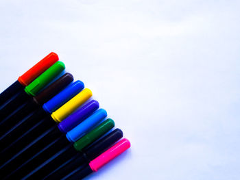 Close-up of colorful pencils