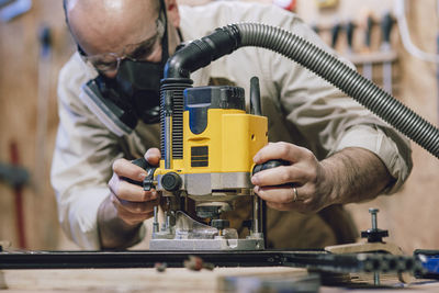 Man working at workshop